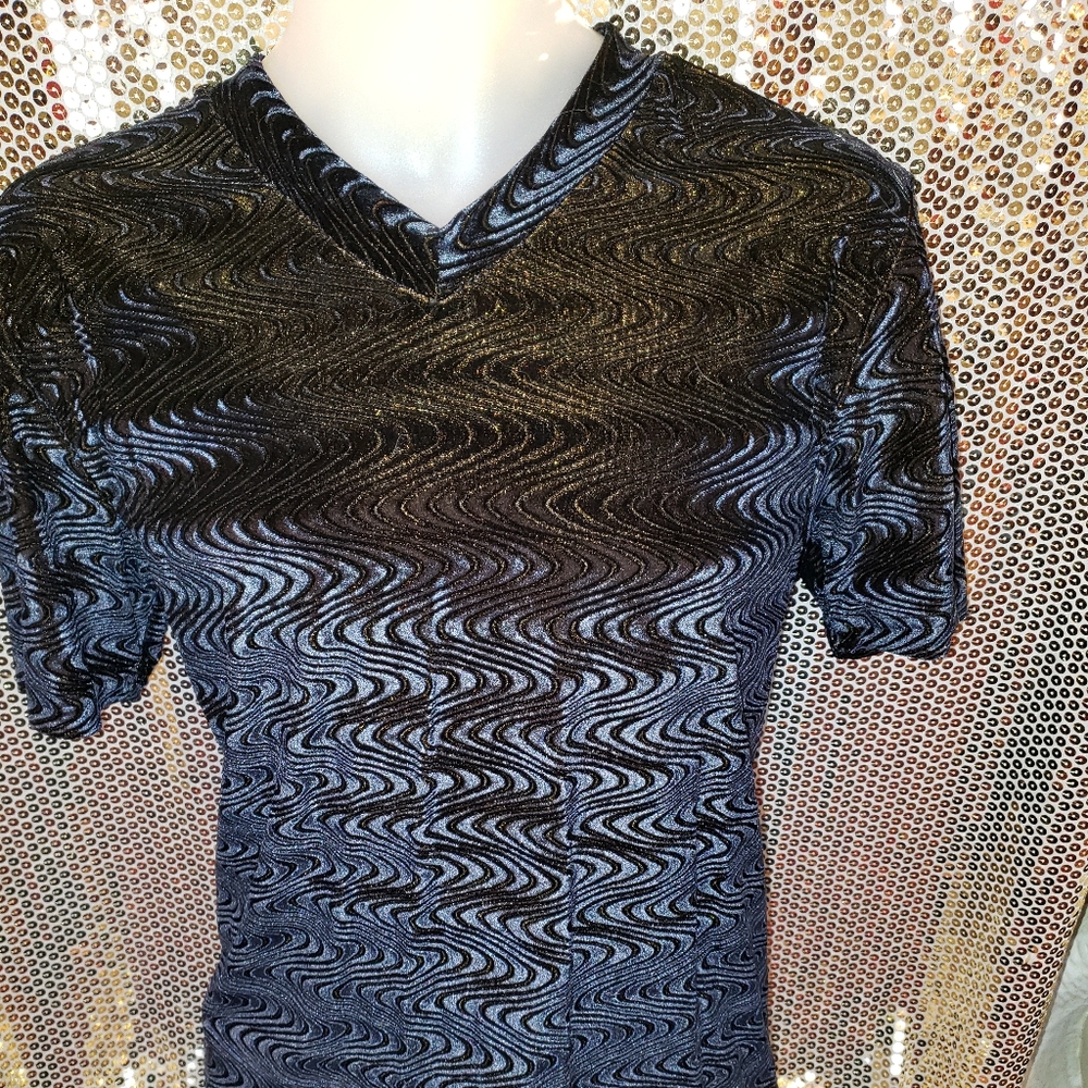 Men's custom couture Club shirt stretch med/large